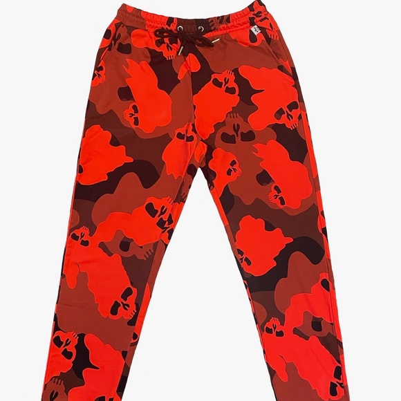 NWT ILL EFFECT RED CATACOMBS sweatpants - Picture 2 of 4